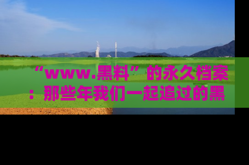“www.黑料”的永久档案：那些年我们一起追过的黑料真相