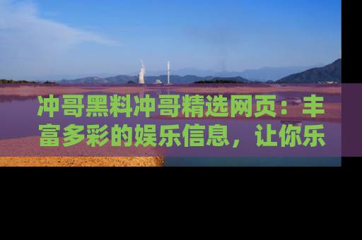 冲哥黑料冲哥精选网页：丰富多彩的娱乐信息，让你乐不停息