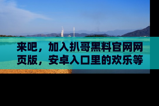 来吧，加入扒哥黑料官网网页版，安卓入口里的欢乐等着你！