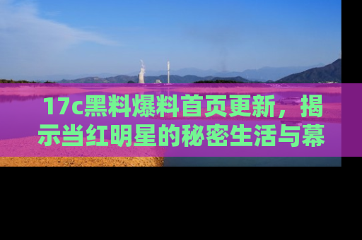 17c黑料爆料首页更新，揭示当红明星的秘密生活与幕后故事