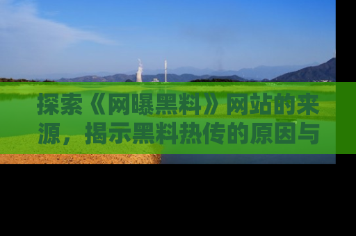 探索《网曝黑料》网站的来源，揭示黑料热传的原因与影响