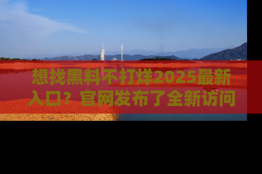 想找黑料不打烊2025最新入口?官网发布了全新访问指南!