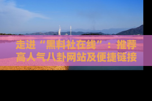 走进“黑料社在线”：推荐高人气八卦网站及便捷链接的全面指南
